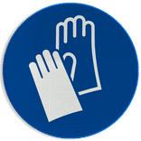 Veiligheidspictogram M009 - Veiligheidshandschoenen verplicht - reflecterend