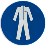 Veiligheidspictogram M010 - Beschermende werkkleding verplicht - reflecterend