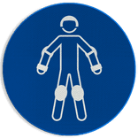 Autocollant ou panneau - M049 - Porter un équipement de protection pour sports à roulettes
