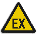 Waarschuwingsbord - Gevaar voor explosieve stoffen