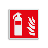 Brand bord met pictogram Blusapparaat