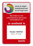 Achtergrondschild voor MHP50 Display - 600x900x25mm - Eigen ontwerp aanleveren