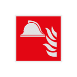 Pictogramme de sécurité F004 - Matériel de lutte contre l'incendie - rétroréfléchissant