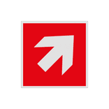 Pictogramme de sécurité - Flèche escalier vers le haut en direction du moyen de lutte contre l'incendie - rétroréfléchissant