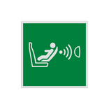 Veiligheidspictogram E014 - Detectiesysteem voor kinderstoeltje - reflecterend