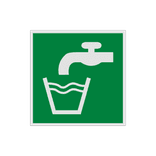 Veiligheidspictogram E015 - Drinkbaar water - reflecterend