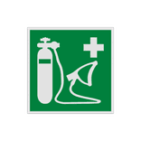 Veiligheidspictogram E028 - Beademingsapparaat - reflecterend