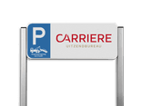 Parkeerplaatsbord type TS - met logo en/of eigen ontwerp - reflecterend