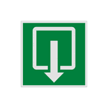 Reflecterende sticker of bord Pictogram EN05 - Nooduitgang