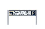 Parkeerroutebord type TS met logo en/of eigen ontwerp