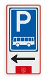 Parkeerbord E08- Bussen - AJAX + logo en pijl