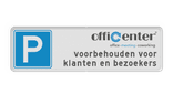 Parkeerplaats bord reflecterend - Met eigen logo / ontwerp