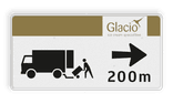 Verkeersbord DOR rechthoek 2:1 reflecterend +  eigen ontwerp/opdruk