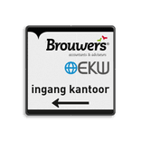 Informatiebord 1:1 - Ingang kantoor 2 - Brouwers