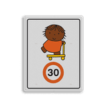 Attentiebord Dick Bruna snelheid - op de step (multi) - LV.AB.J5M
