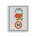 Attentiebord Dick Bruna snelheid - op de step - LV.AB.J5