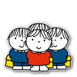 Silhouetbord Dick Bruna - groepje kinderen - LV.SB.H1