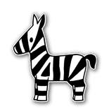 Silhouetbord Dick Bruna - zebra - LV.SB.H12