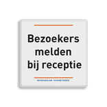 Verkeersbord vierkant reflecterend + eigen ontwerp/opdruk
