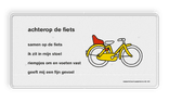 Lesbord Dick Bruna - achterop de fiets - LV.LB.F4