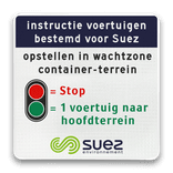 Verkeersbord vierkant reflecterend + eigen ontwerp/opdruk