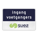 Verkeersbord DOR rechthoek 3:2 reflecterend + eigen ontwerp/opdruk
