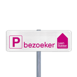 Parkeerplaatsbord 40x15cm reflecterend - Eigen ontwerp
