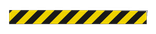 Markering geel/zwart - 990x50mm - klasse 1 reflecterend