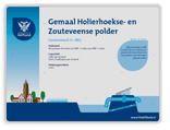 Plattegrond- informatiebord rechthoek 4:3 reflecterend + eigen opdruk