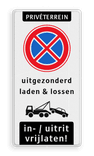 Bord E2 + uitgezonderd Laden/Lossen + inrit/uitrit vrijlaten