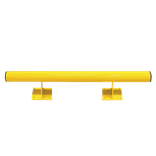 Poutre de protection au sol Ø 76 mm – Hauteur 200 mm, jaune/noir