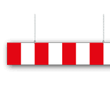 Hoogtebegrenzer 700x40cm (2-delig 350x40cm) vlak 4mm met ketting