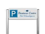 Parkeerplaatsbord type TS - met logo en/of eigen ontwerp - reflecterend