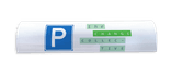 Parkeerbord voor biggenrug met eigen logo of beeldmateriaal - breedte 600mm