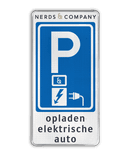 Parkeerbord Elektrisch parkeren in huisstijl