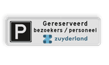Parkeerplaats bord reflecterend - Met eigen logo / ontwerp