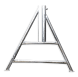 Afzethek aluminium 250cm rood wit reflecterend