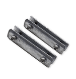 Beugelset spijlen-/gaashek staal - ANTI-DIEFSTAL (set 2 stuks)