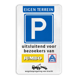 Verkeersbord DOR rechthoek 3:2 reflecterend + eigen ontwerp/opdruk