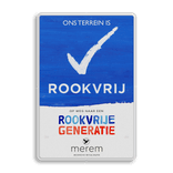 Rookvrij terrein - Informatiebord - Op weg naar een Rookvrije generatie - met logo