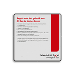 Entreebord vierkant + eigen opdruk