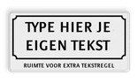 Verkeersbord hek opent automatisch wit/zwart - reflecterend