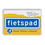 Verkeersbord DOR rechthoek 3:2 reflecterend + eigen ontwerp/opdruk