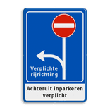 Verkeersbord DOR rechthoek 3:2 reflecterend + eigen ontwerp/opdruk