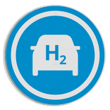 Verkeersbord rond DOR reflecterend met eigen ontwerp/opdruk