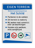 Verkeersbord DOR rechthoek 4:3 reflecterend + eigen opdruk