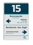 Verkeersbord DOR rechthoek 4:3 reflecterend + eigen opdruk