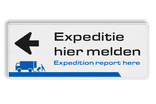Verkeersbord DOR rechthoek 5:2 reflecterend + eigen opdruk