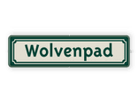 Verkeersbord DOR rechthoek 4:1 reflecterend + eigen ontwerp/opdruk