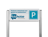 Parkeerplaatsbord type TS - met logo en/of eigen ontwerp - reflecterend